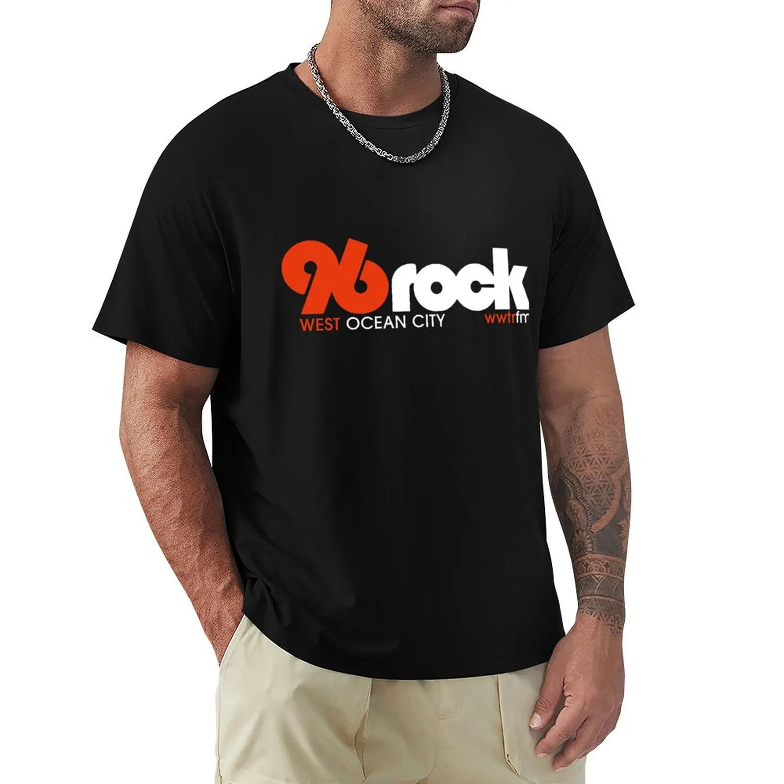 

96 Rock WWTR West Ocean City T-Shirt man clothes summer tops sweat shirts, men