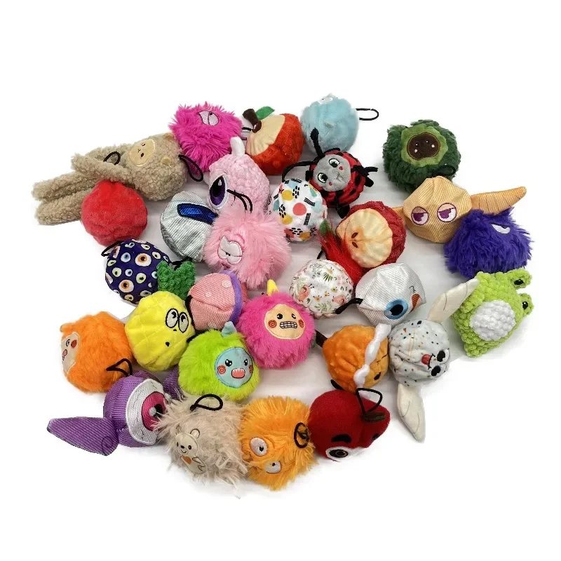 Cheap High Quality Wholesale Custom Squeaky Ball Ballistic Plush Wear-resistant Chew Dog Toys