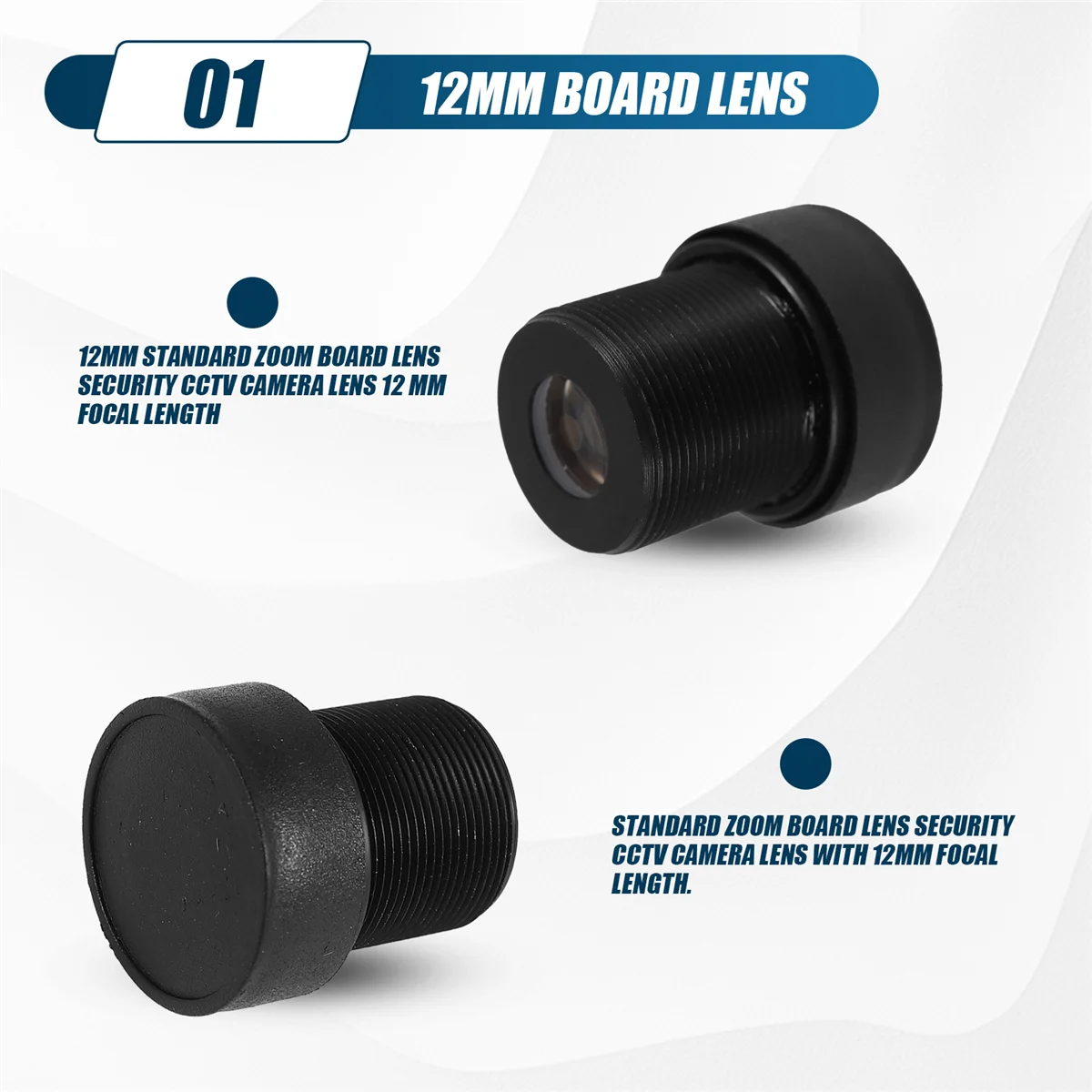 A26P 12 ملم عدسة تكبير قياسية عدسة كاميرا CCTV الأمنية 12 ملم البعد البؤري