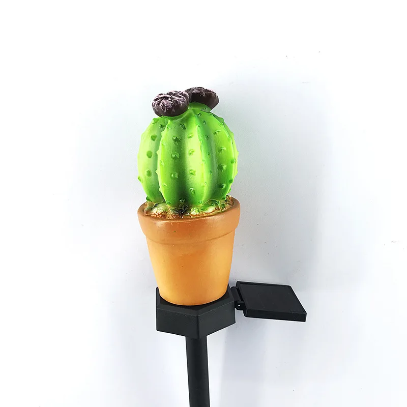 Solar Plug-In Pineapple Simulation Cactus Ball Cactus Lawn Landscape Light Outdoor Plastic Courtyard LED Luminous Plug-In Light