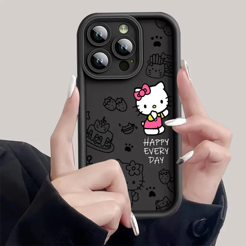 Sanrio Kuromi Hello Kitty Phone Case for Xiaomi Redmi 12 12C 13C 5G 13 4G A1 A2 Plus A3 Poco X3 NFC X3 Pro C50 C51 C61 Cover