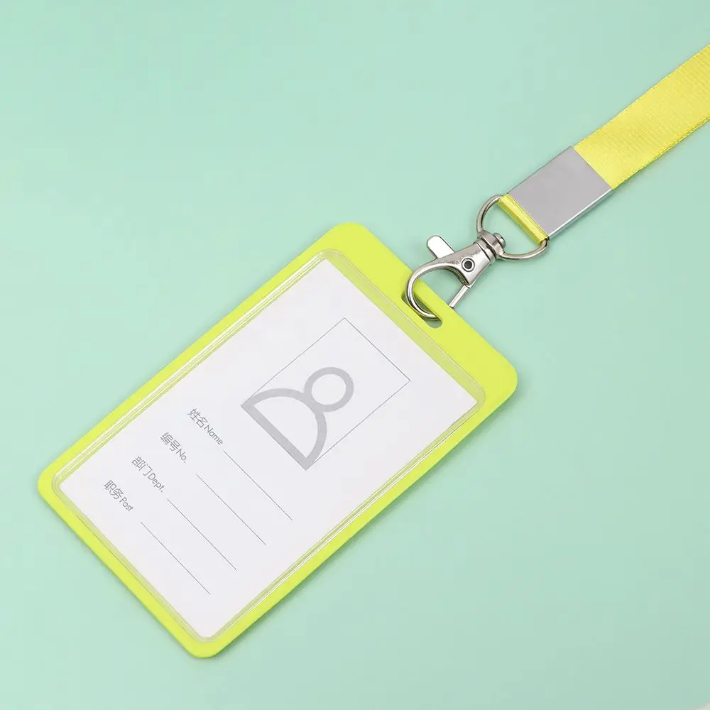 1 Stuks Dikker Naamplaatje Mode-Id-Kaarthouder Nekriem Lanyards Badgehouder Lanyard Hangend Touw