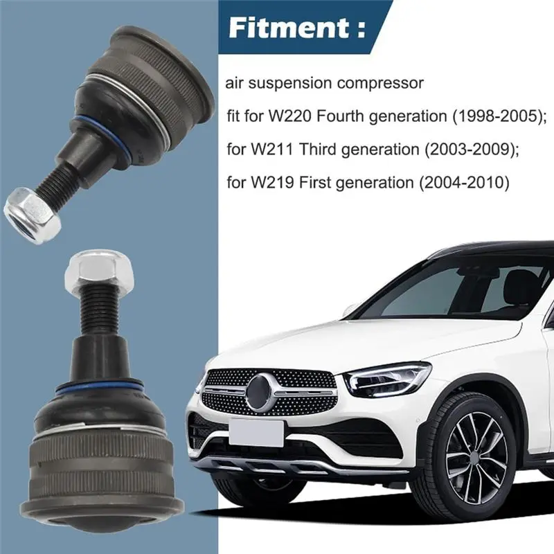AEF2-1Pair Front Suspension Air Strut Ball Joint For Mercedes W221 2007-2013 A2213200438 A2213200538 view 2