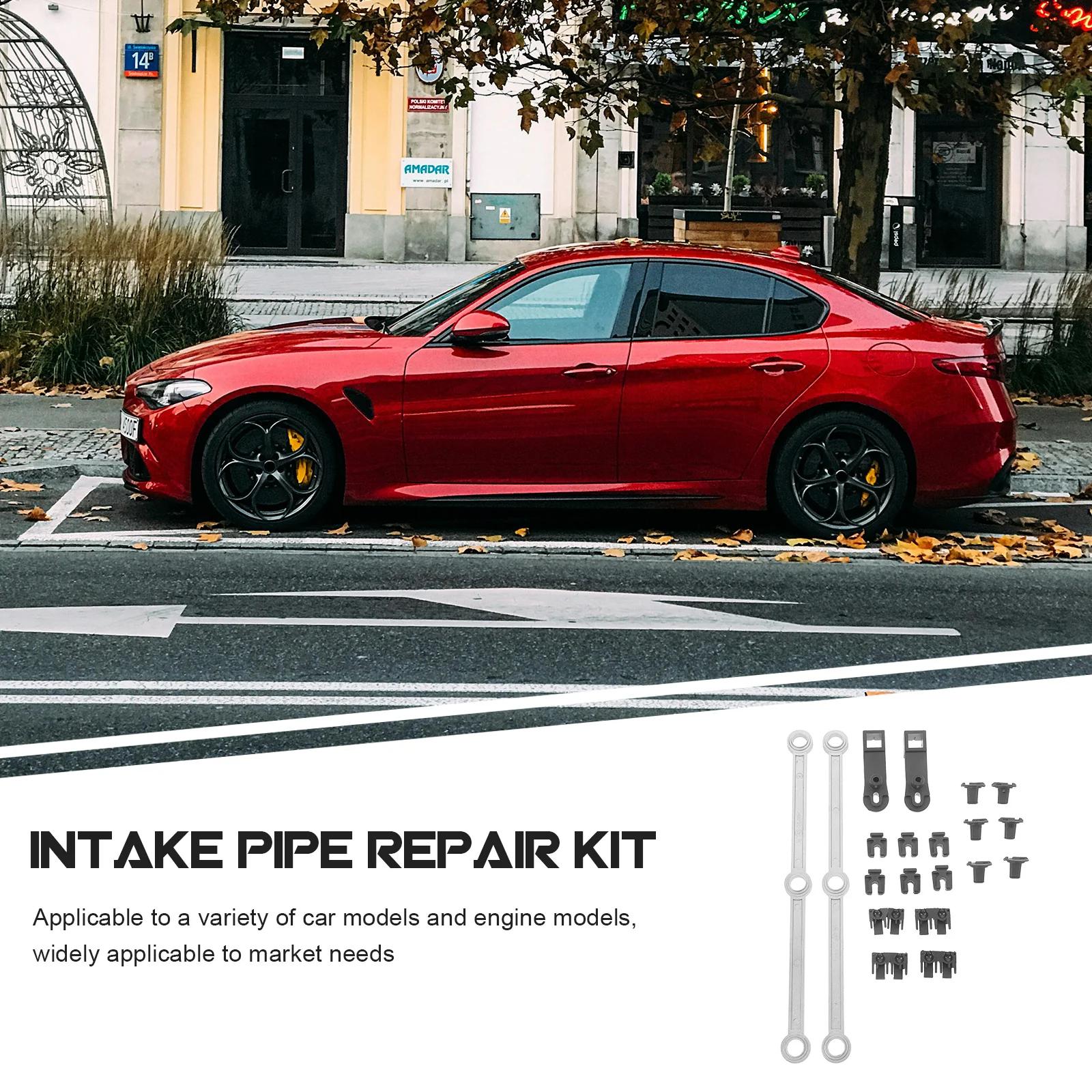 

1Set Intake Manifold Repair Kit Chromevanadium Steel Easy Install Multiple Car Models Engine Performance Improvement