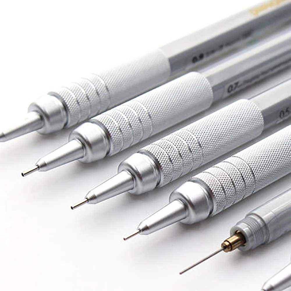 Pentel GRAPHGEAR PG500 Mechanical Pencil 0.3/0.5/0.7/0.9mm Low Gravity Drawing Heavy Metal Writing Painting Supplies Stationery
