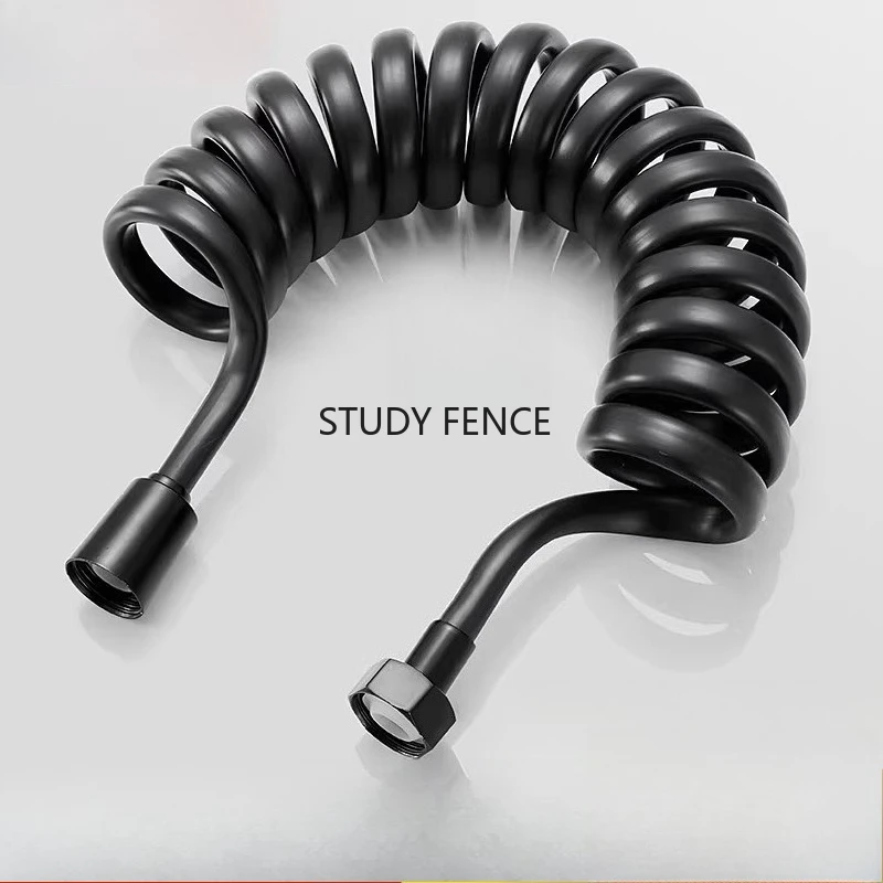 2/3/5M Explosion Proof PU Telescopic Water Pipe Shower Head Hose Toilet Flushing Hose Phone Line Design Hardware Accessories