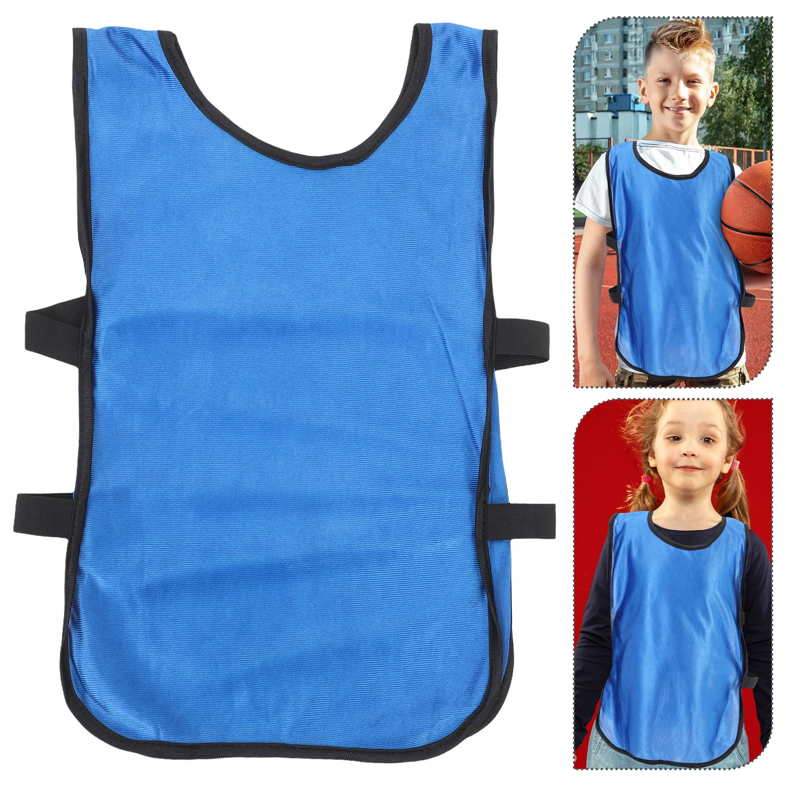 

6Pcs Breathable Training Vest Blue Lightweight Football Scrimmage Waistcoat Soccer Basketball Hockey Team Sports