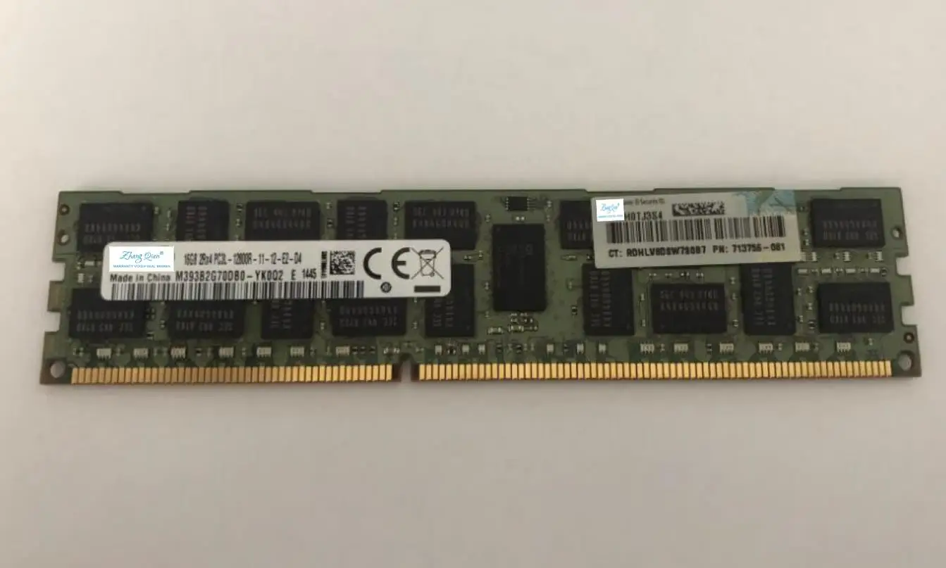 For 713985-B21 713756-081 715284-001 16G DDR3 1600 12800 RECC 16GB