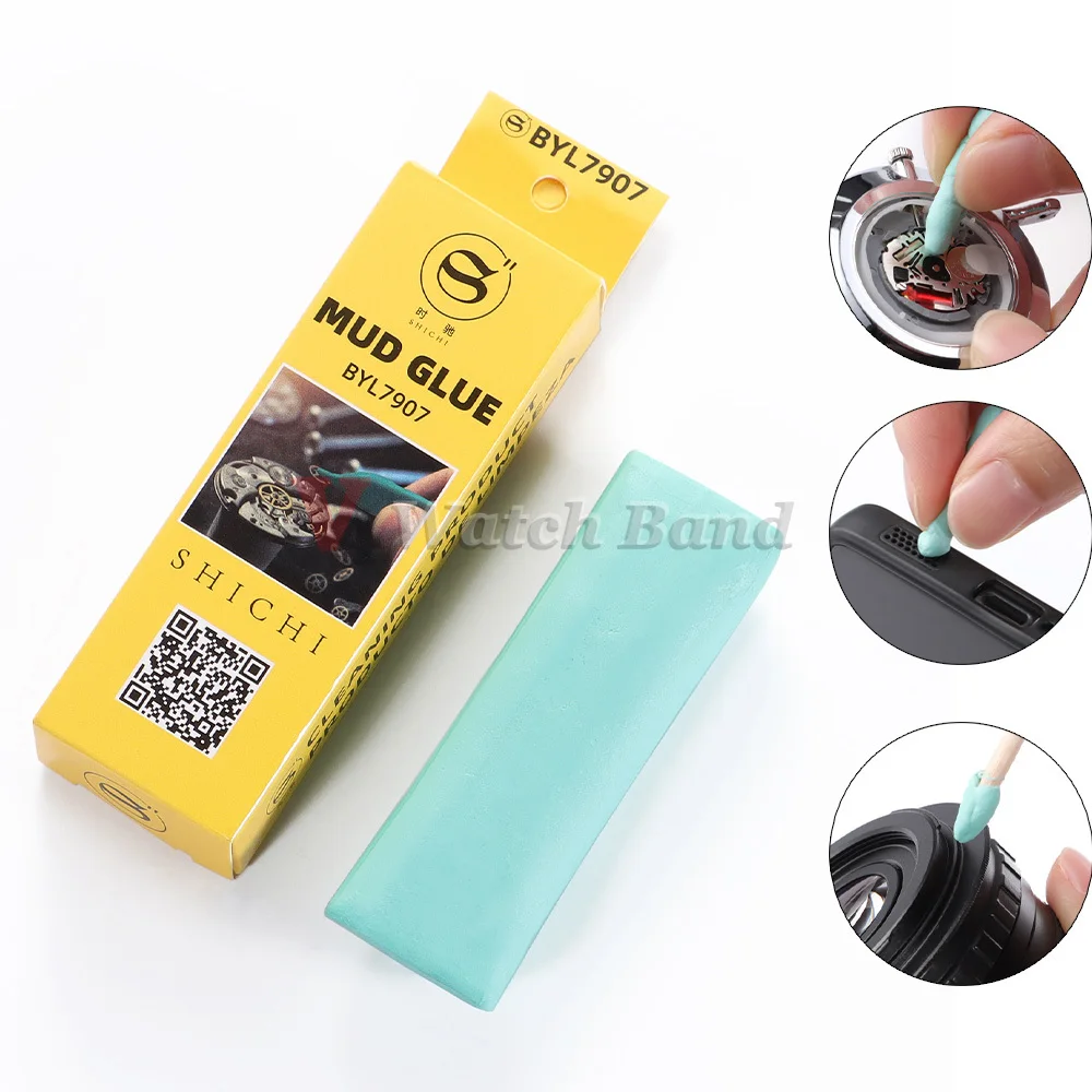 Herramienta de eliminación de polvo de reloj, limpiador de esfera de reloj Rodico Putty para relojeros, reparación de esfera de reloj Bergeon 6033 7033, herramientas limpiadoras verdes