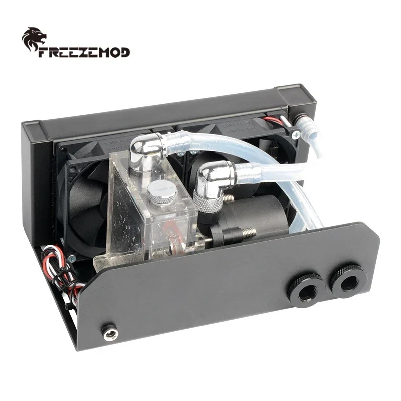 FREEZEMOD Computer Water Cooling Cooling Module 160mm Aluminum Radiator 80mm Dual Fan Lift 4m, flow 600L/H SLMZ-V-T