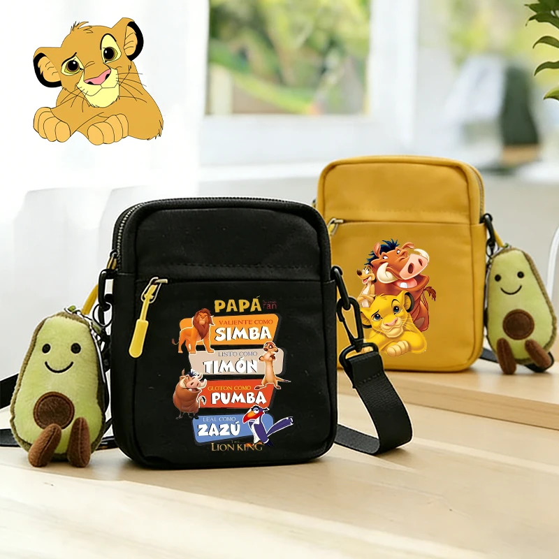 

Mufasa Lion King Boys Sports Crossbody/shoulder Bags Disney Movie Kids Cute Games Small Square Hand Case Man Travel Messager Bag