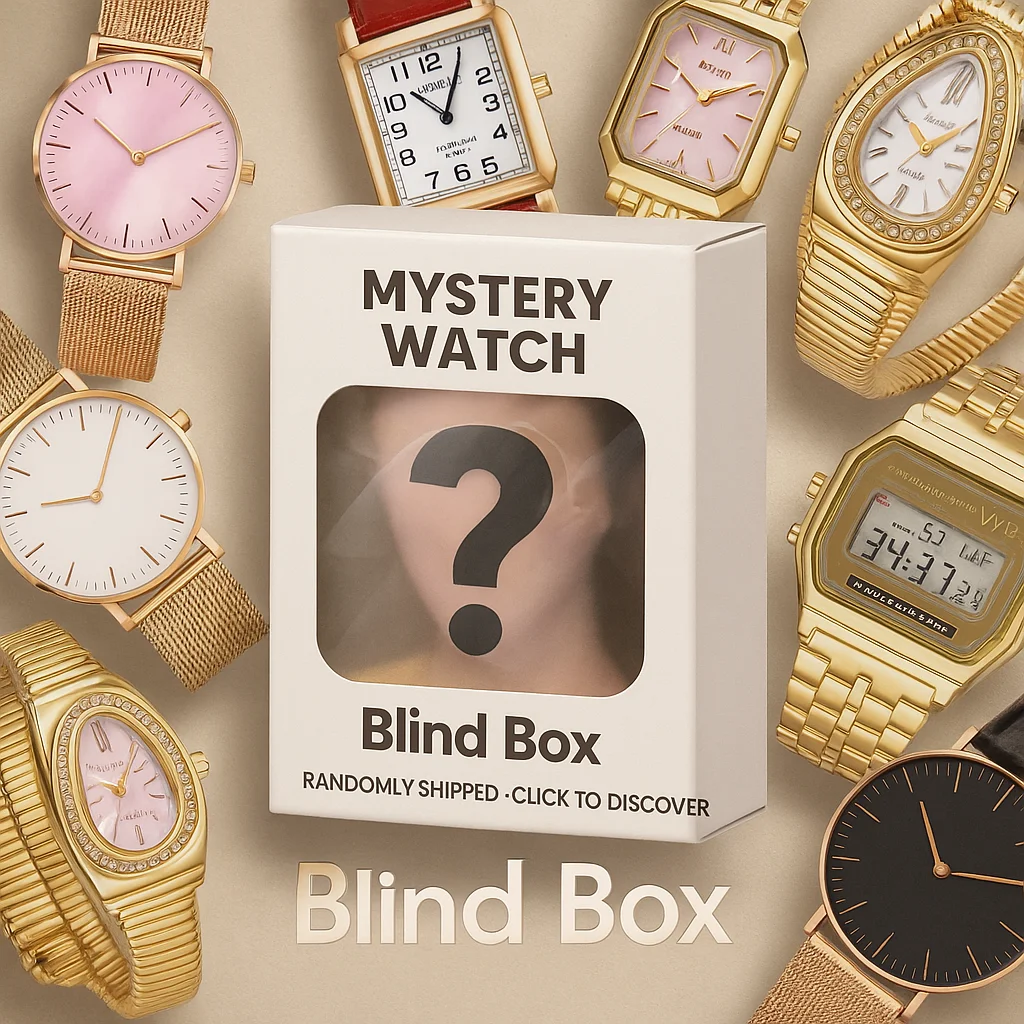 قطعة واحدة من صندوق هدايا الساعة الغامضة، صندوق أعمى هدية ساعة عالي الجودة، مليء بالمفاجآت، هدية مثالية لأفراد الأسرة، وأحبائهم #1