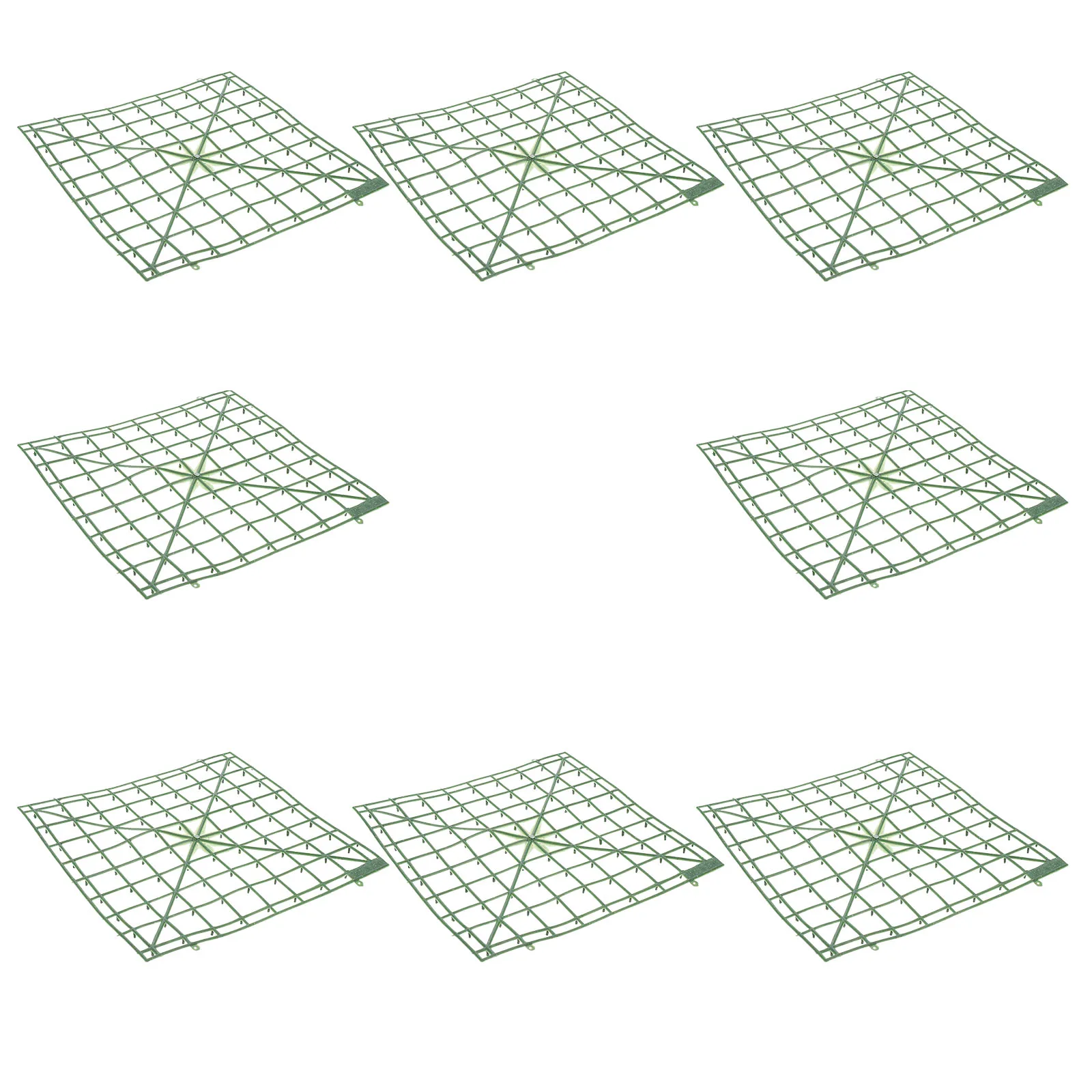 

8pcs Flower Arrangement Grids Plastic Frames Wedding Mesh Panels Plants DIY Wall Decorations