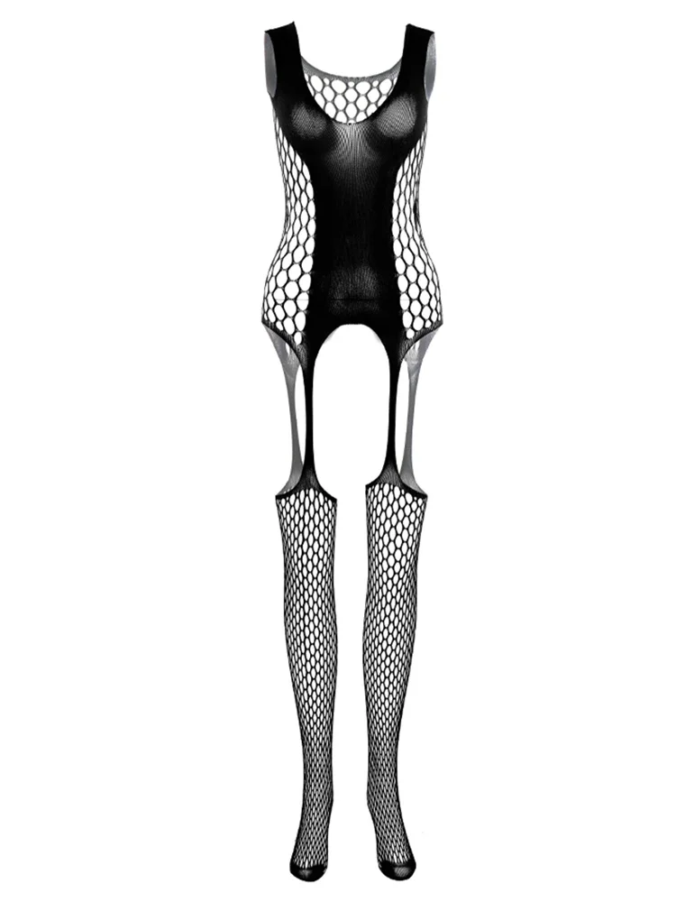 2025 New Male Underwear Exotic Erotic Full Body Stockings Mesh Jumpsuits Adult Women Fashion Sleepwear Gay Sexiest Bodysuit