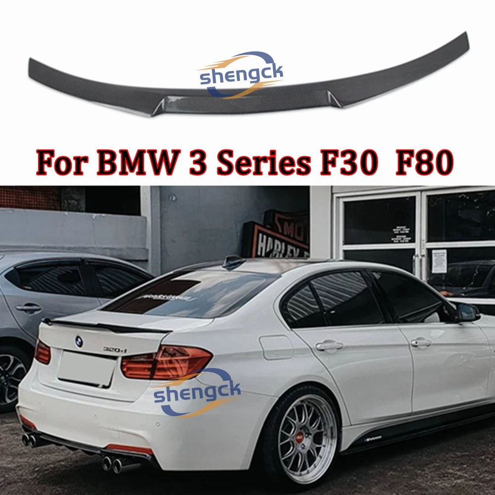 

For BMW 3 Series F30 F35&M3 F80 Sedan M4 Style Carbon fiber Rear Spoiler Trunk wing 2011-2019 Forged carbon