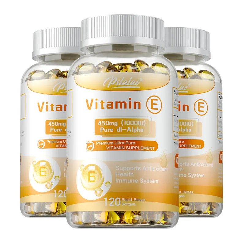Vitamin E - Reduces Fine Lines and Wrinkles, Increases Skin Elasticity, Supports Anti-aging, Improves Skin Hydration, Eye Health
