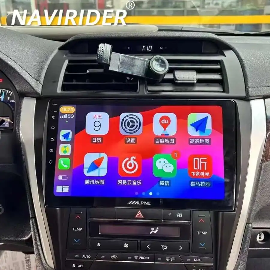 Android 14カーラジオ,GPSナビゲーション付きマルチメディアラジオ,カーラジオ,Bluetooth,IPS画面,メインユニット,トヨタカムリ2012, 2015, 2 din