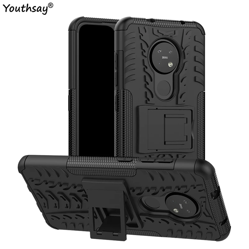 For Nokia 7.2 Case Robot Heavy Duty Rubber Armor Protective Hard Cover For Nokia 7.2 6.2 2.3 5.3 1.3 2.2 3.4 2.4 3.2 4.2 Case