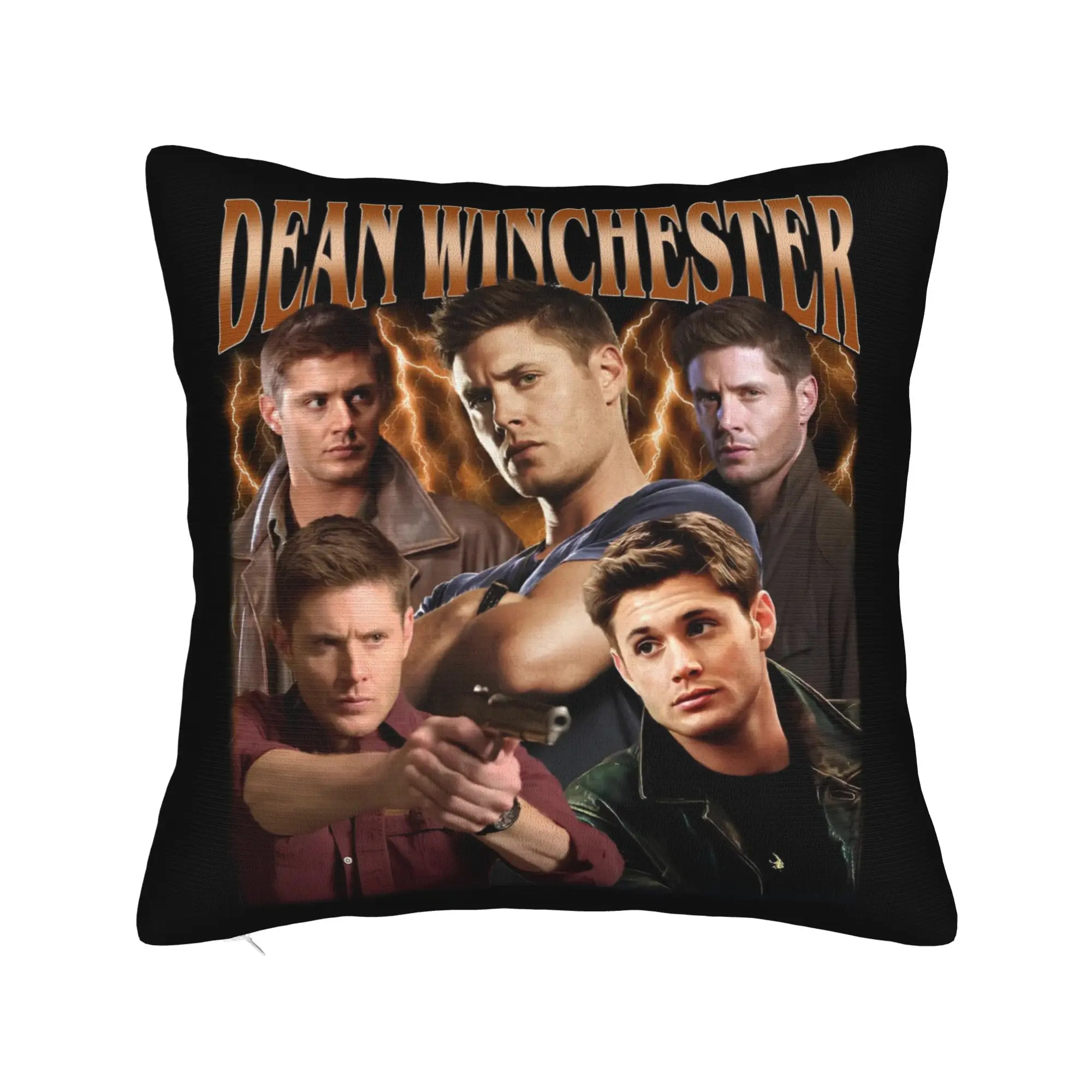 Dean Winchester Supernatural Pillowcase Soft Polyester Cushion Cover Gift  Pillow Case Cover Home Zippered 45X45cm