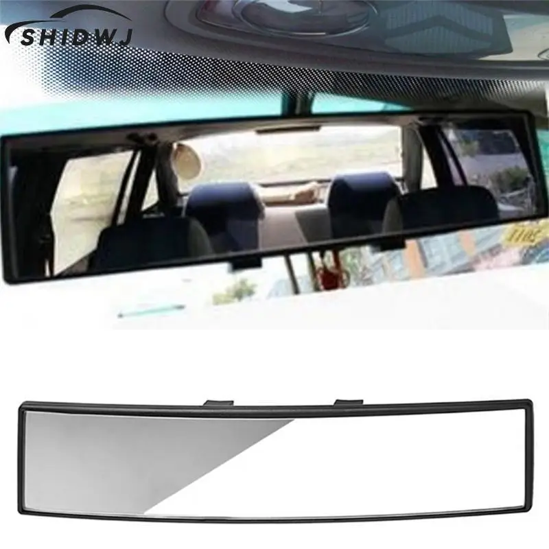 1pc 300mm Panoramic Curve Convex Interior Clip On Panoramic Rear View Mirror Car Proof Mirror Outlook Interior