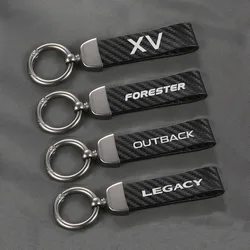 PU Leather Car Keychain Auto Accessories For Subaru Forester XV Outback Legacy WRX Tribeca Levorg BRZ Crosstrek Exiga Ascent