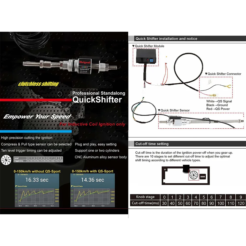 ملحقات الدراجات النارية نظام التحول السريع Quickshifter والعتاد شيفتر سريع طريقة واحدة لـ Kawasaki Z500 Z 500 Ninja500 Ninja 500