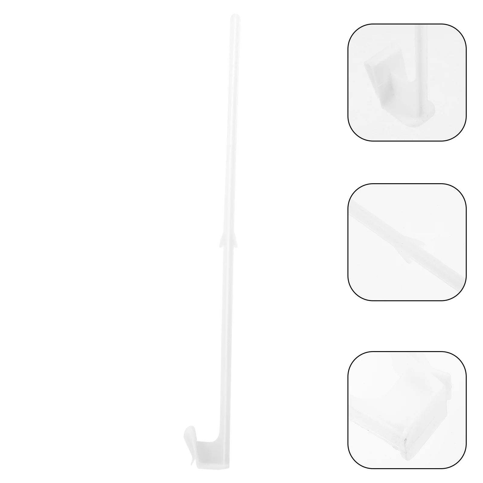 

10 Pcs Clip Designed Car Window Flagpole Sturdy Plastic Vehicle Flagpoles Removable Compact Strong Wind Resistant Easy Install