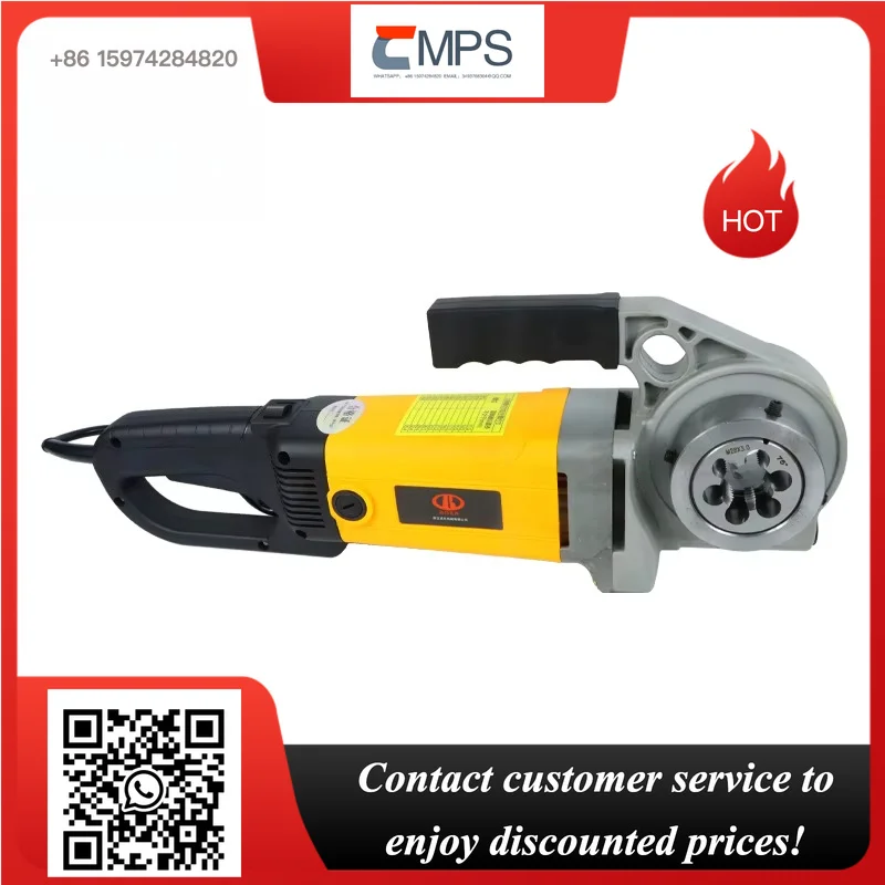 Handheld Electric Motor Pipe Threading Machine Portable Steel Conduit Water Pipe Threader Tool 220V/110V 3KW 1/2-2 Inch