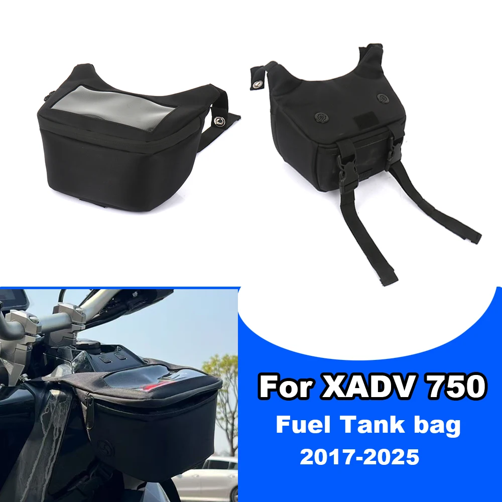 

Для Honda XADV 750X ADV 750 2017-2025 новые аксессуары для мотоциклов, сумка для хранения топливного бака, водонепроницаемый черный комплект