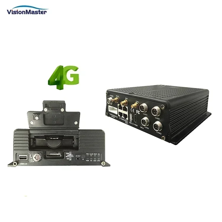 NEW 2023 MDVR/MNVR Hybrid 1080P IPC 4CH 6PIN Aviation and 4CH RJ-45 Ports MDVR GPS 4G WIFI Bus Trucks
