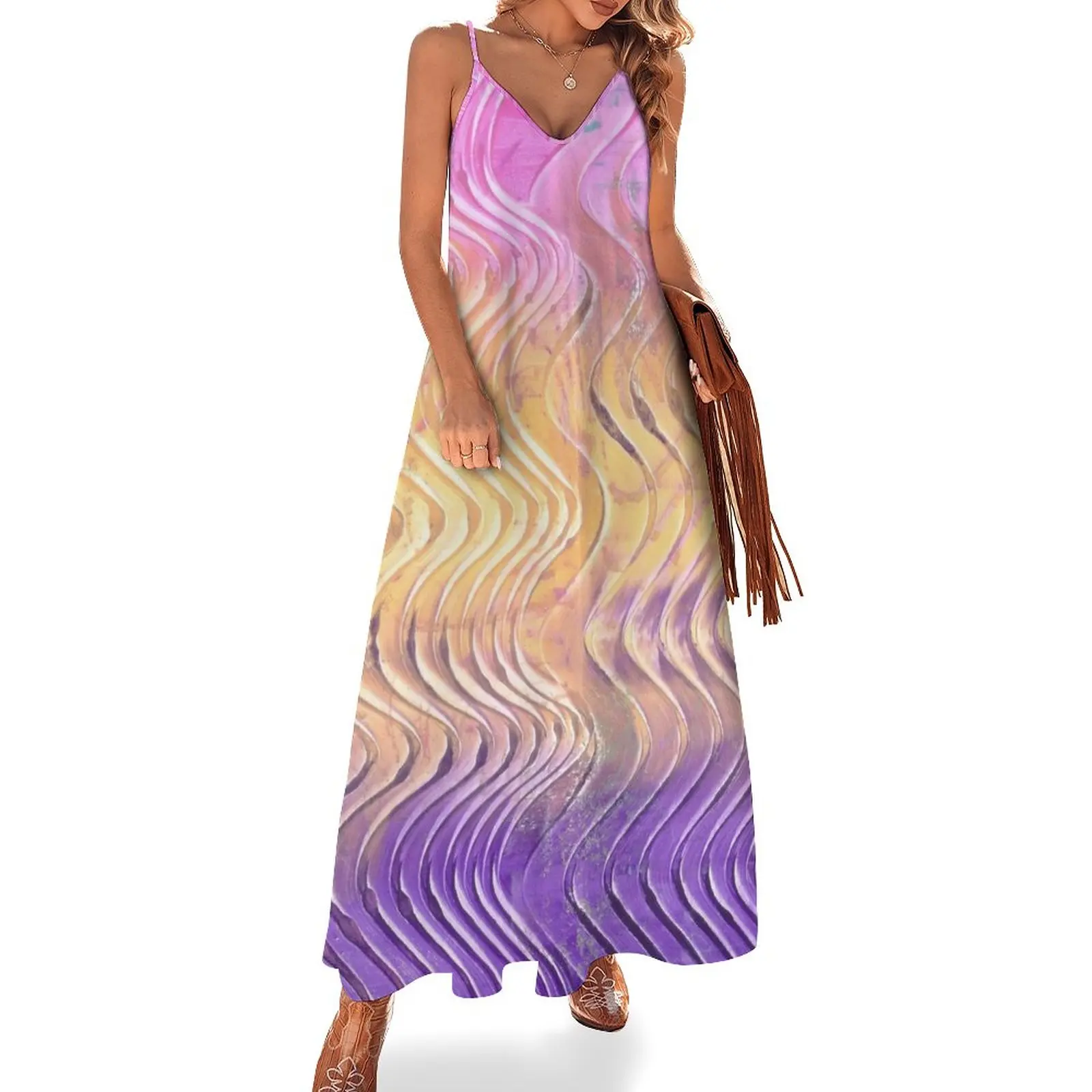 

Easter Egg Wave Sleeveless Dress dresses for prom women's clothing trend 2024