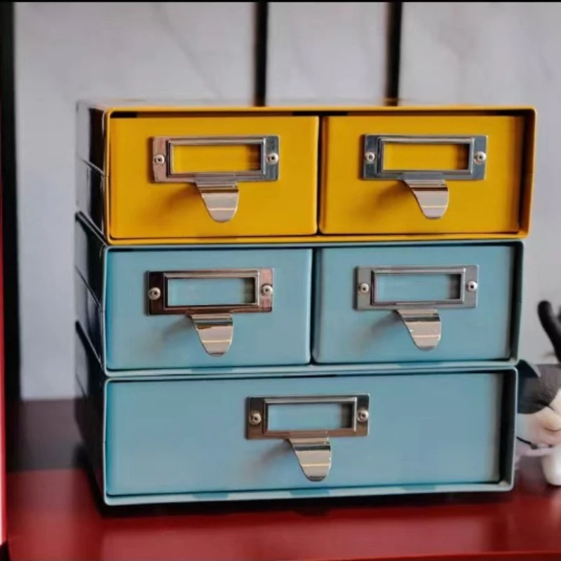 

Эстетический настольный органайзер — штабелируемый ящик для хранения косметики и канцелярских принадлежностей — промышленная полка для макарон — декоративный поднос для офиса и дома