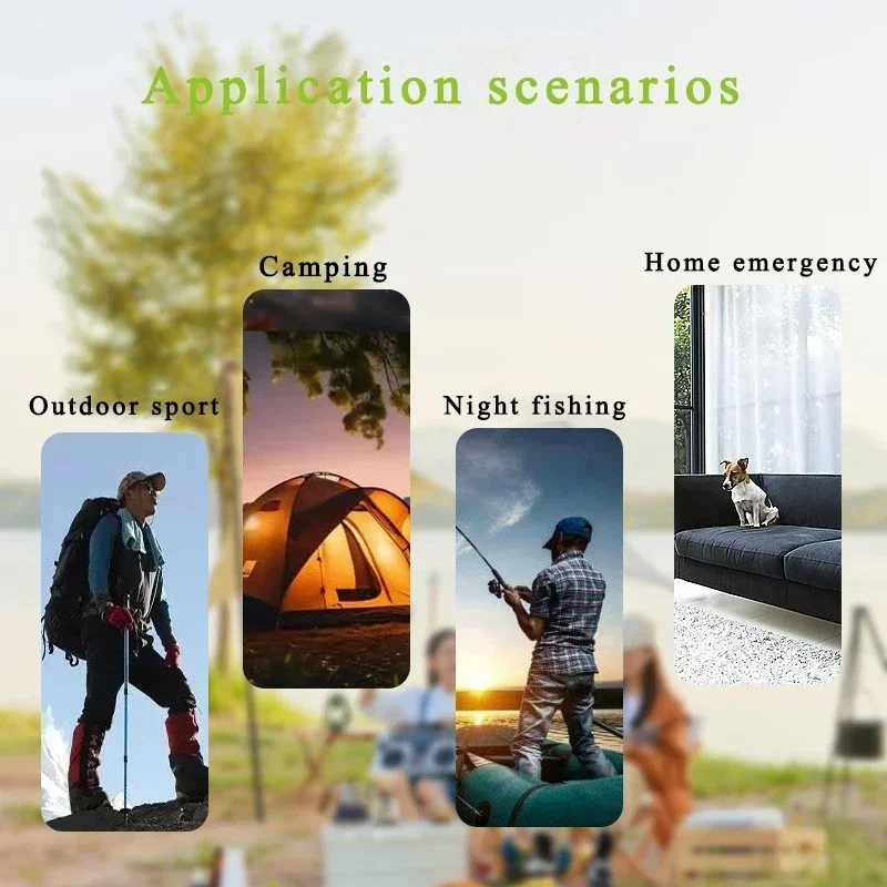 Portable Lanterns Solar USB Waterproof Floodlight Outdoor Courtyard Camping Lights Searchlight Lnfinite Dimming LED Working Lamp