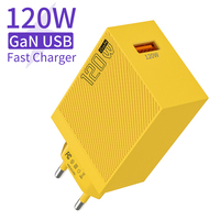 USB GaN Charger 120W QC3.0 Quick Fast Charging Cell Mobile Phone Charger For Xiaomi 14 15 Ultra Oneplus Huawei 60 Wall Adapter