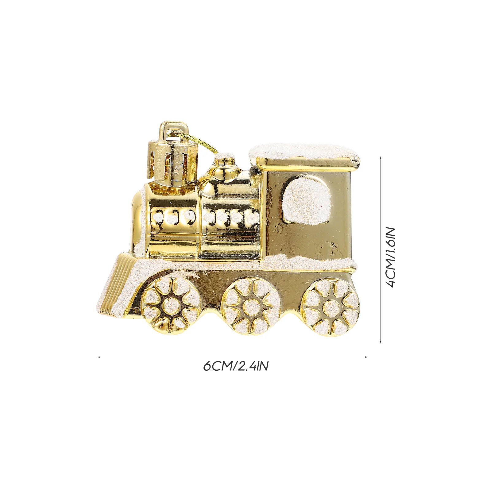 

4Pcs Tree Decoration Pendant Exquisite Miniature Train Design Christmas Hanging Ornament for Home Wedding Party Shop Festive