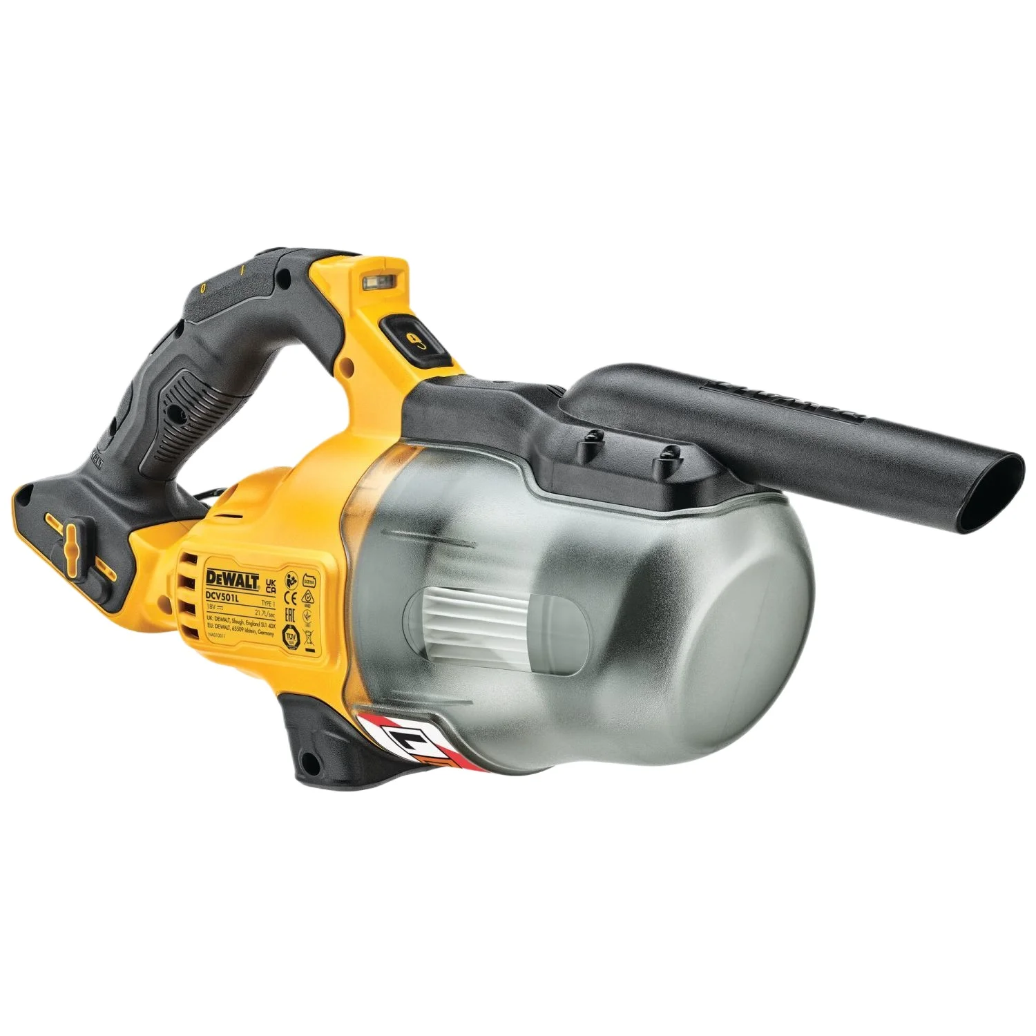 DEWALT DCV501LN Cordless Vacuum Cleaner Class Filter Portable Workshop Car Dust Cleaning Power Tool Bare Tool