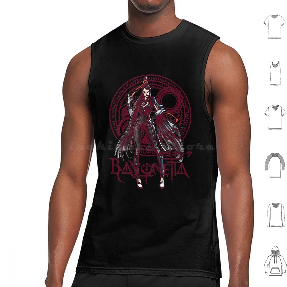 Camisetas sin mangas Cerecita con estampado de algodón Bayonetta Jeanne Witch Platinum Vanquish Cerecita Umbra Kamiya Hideki Dante Devil Rodin