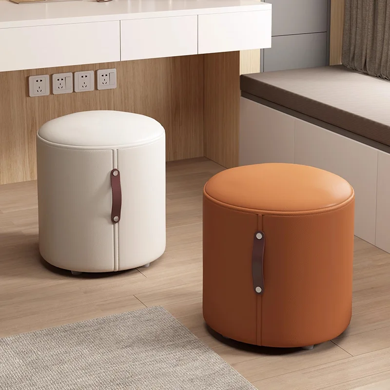 Modern Vanity Stool Makeup Stool Leather Makeup Bench Shoe Changing Bench Living Room Leisure Chairs Dressing Chair