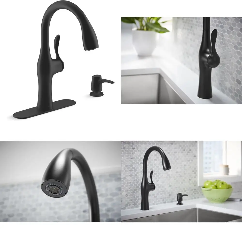 

Выдвижной кухонный смеситель с дизайном Alma, качественный и прочный для повседневного использования