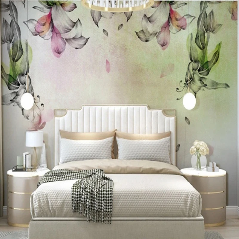 

Mural New Chinese Style Retro Wallpaper 3D Stereo Floral Background Wall Decor Painting For Living Room Bedroom Office