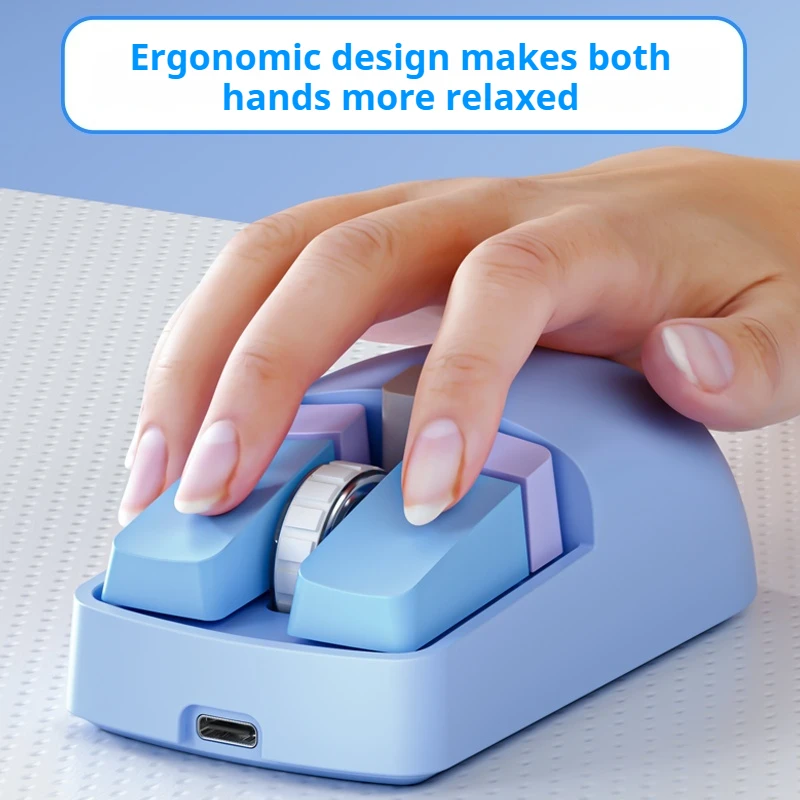 SC320 Mouse Wireless Dual-Mode Intelligent Sleep Six Key Configuration Ergonomic Plug And Play Four Level DPI Adjustment 300mA