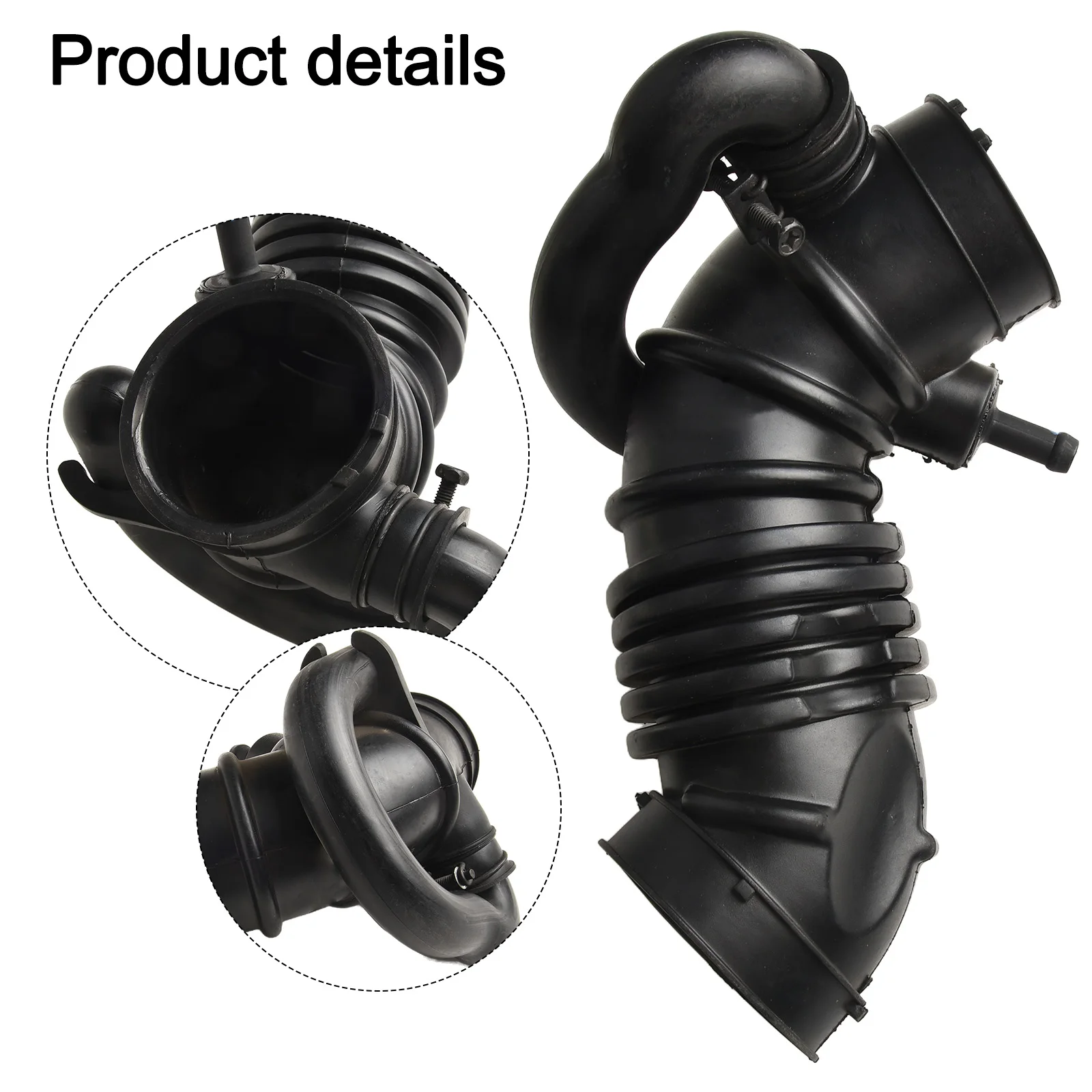 

For Air Filter Intake Pipe Intake Tube Black Easy Installation Enhanced Performance Perfect Match Rubber For Hyundai For Accent