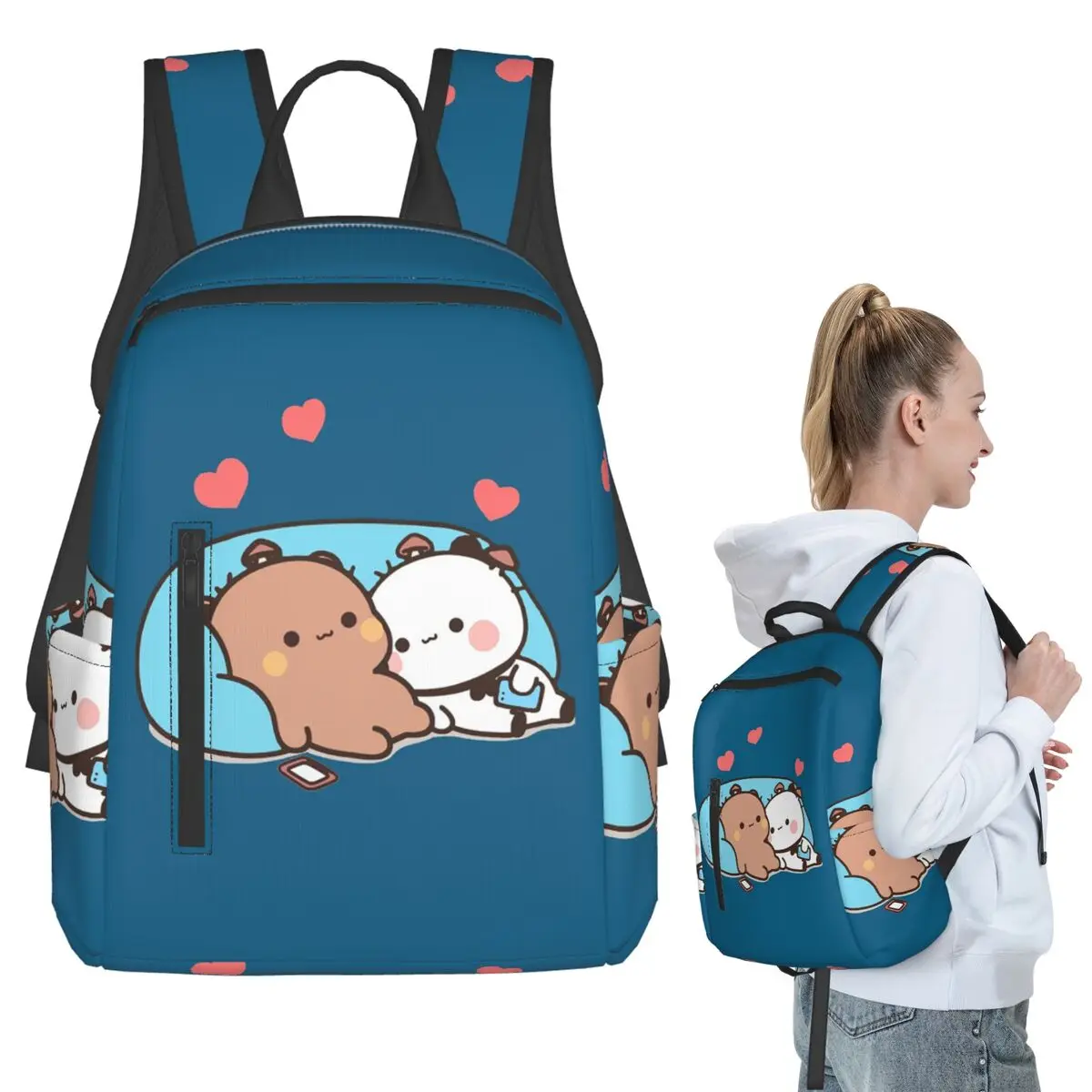 

Bubu Dudu Panda Bears Cartoon Backpack Student BookBag Children School Bag Computer Shoulder Bags Boys Girls