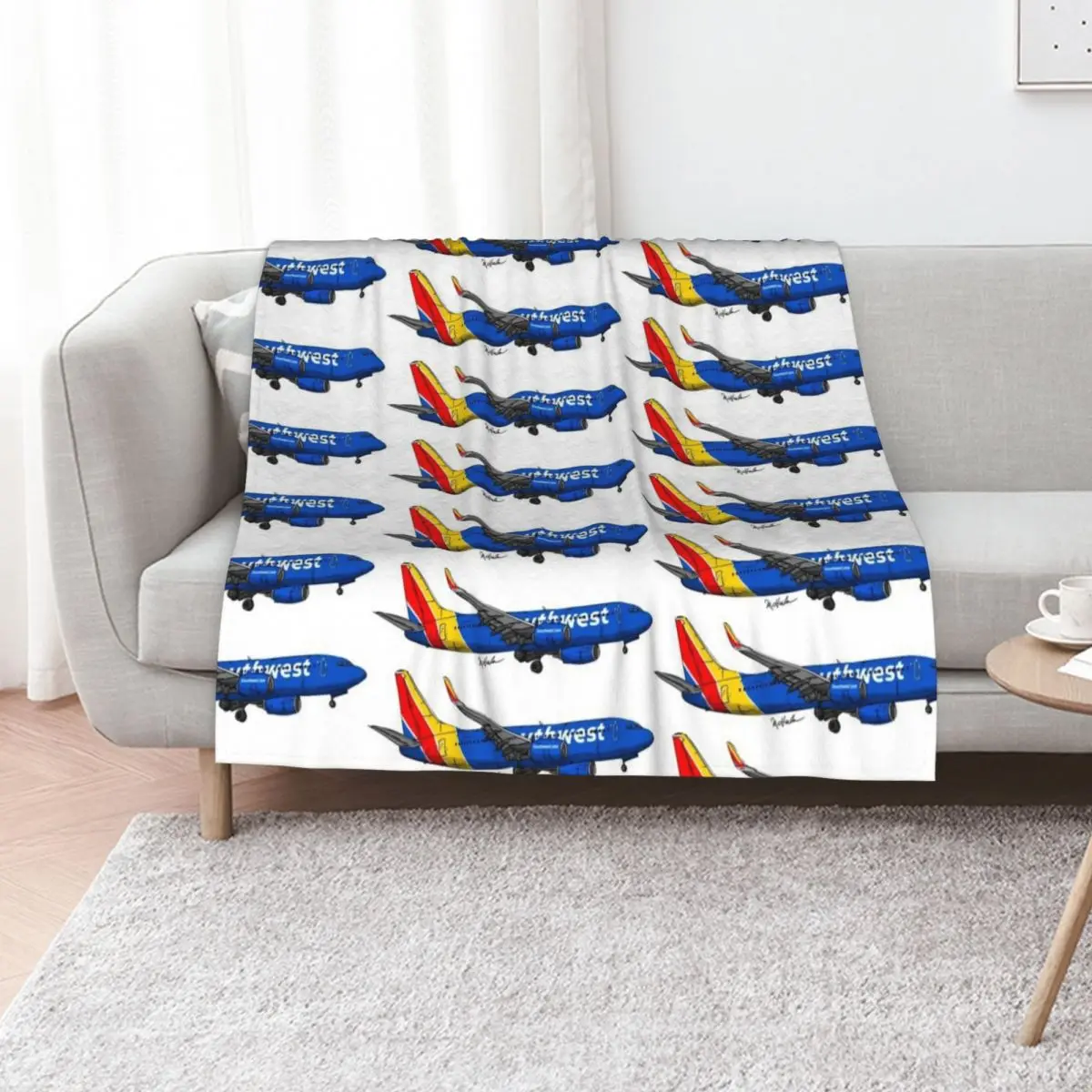 

Being 737 Southwest Throw Blanket for winter For Decorative Sofa Bed Soft Beds Blankets