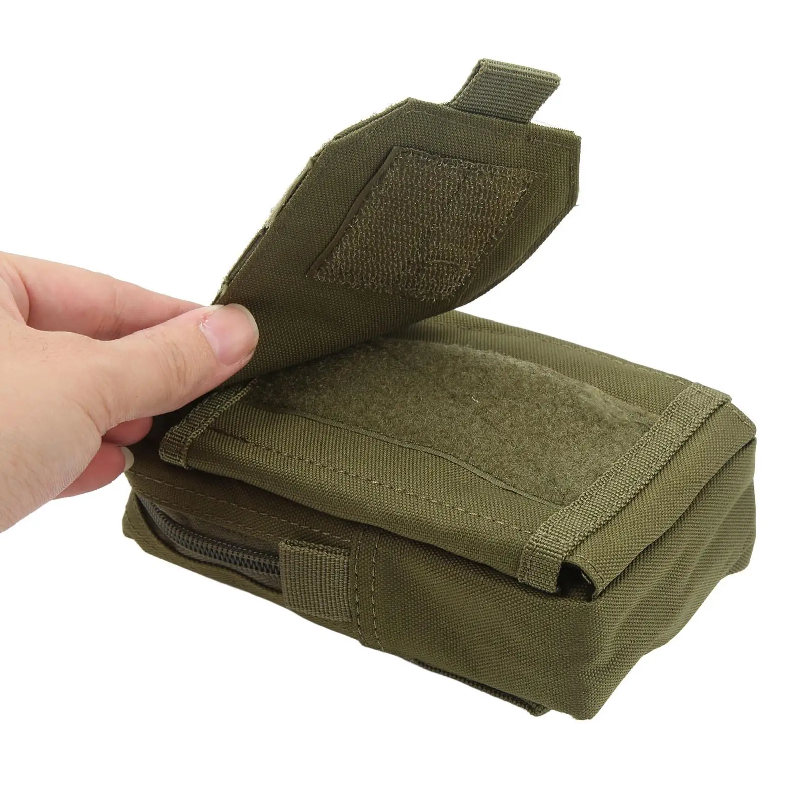 حقيبة خصر مولي بطبقة مزدوجة للتخييم في الهواء الطلق والصيد وحقيبة حزام السفر للرجال