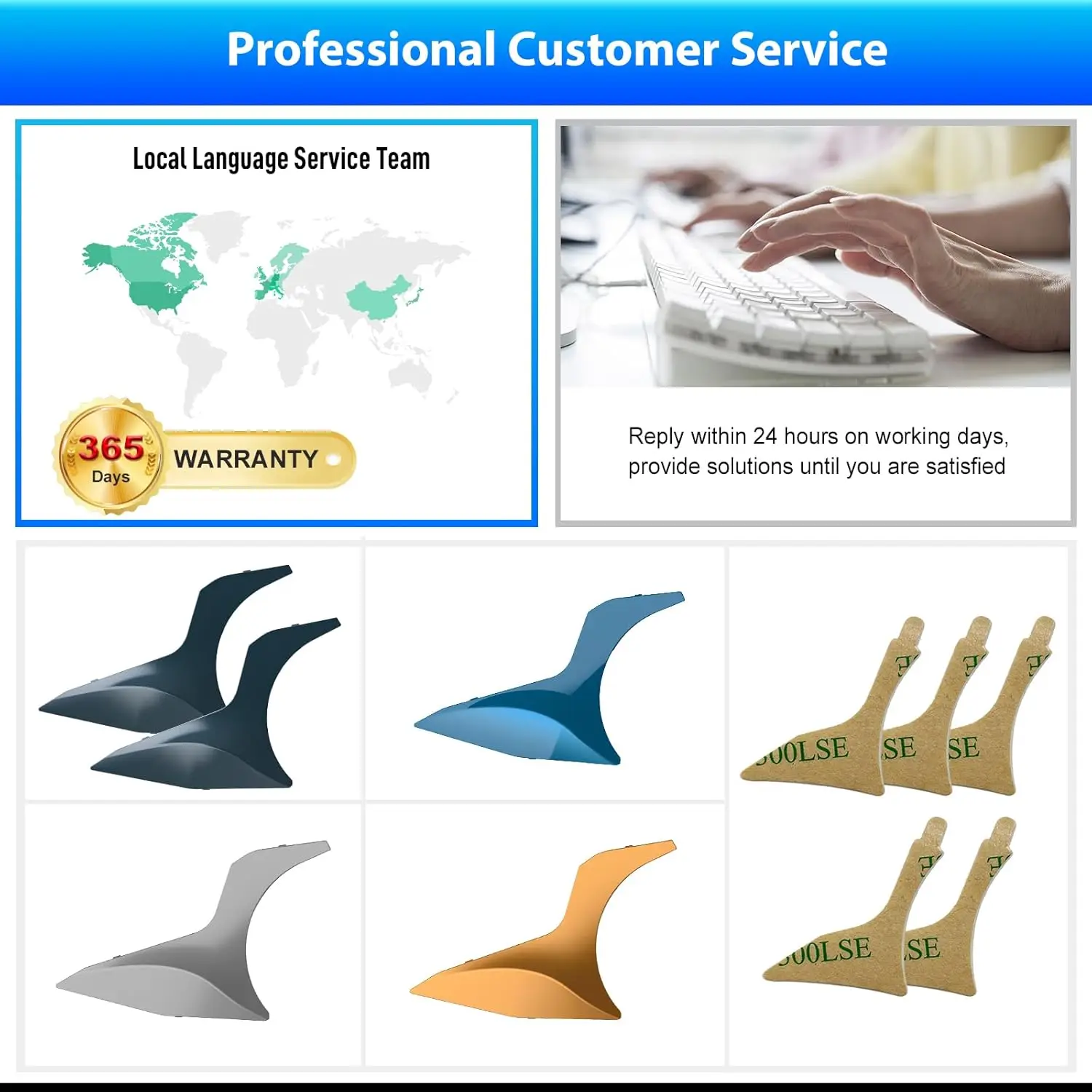 Moman G5 Interchangeable Shells Compatible H2E Intercom, Customizable Pattern Shells Kit (Dark Green×2 Dark Blue×1 Gold×1 Silver