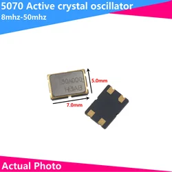 2PCS Active crystal oscillator 4PIN SMD 7050 5070 4M 6M 8M 10M 12M 16M 20M 24M 25M 27M 30M 32M 40M 48M 50M 54M 100M 3.579545M 4.