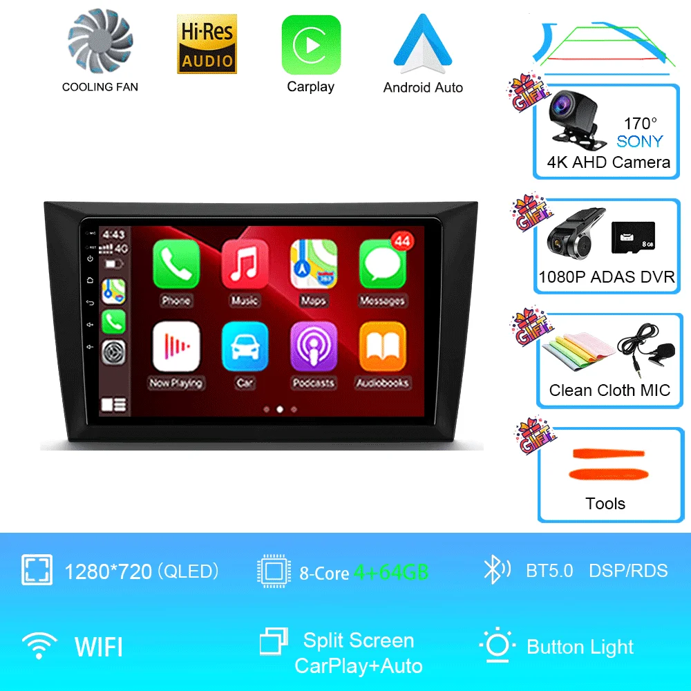 Android 16 autoradio voor Volkswagen VW Golf 6 MK6 GTI 2008-2016 draadloze Carplay autoradio multimediasysteem 4G DSP 2 Din