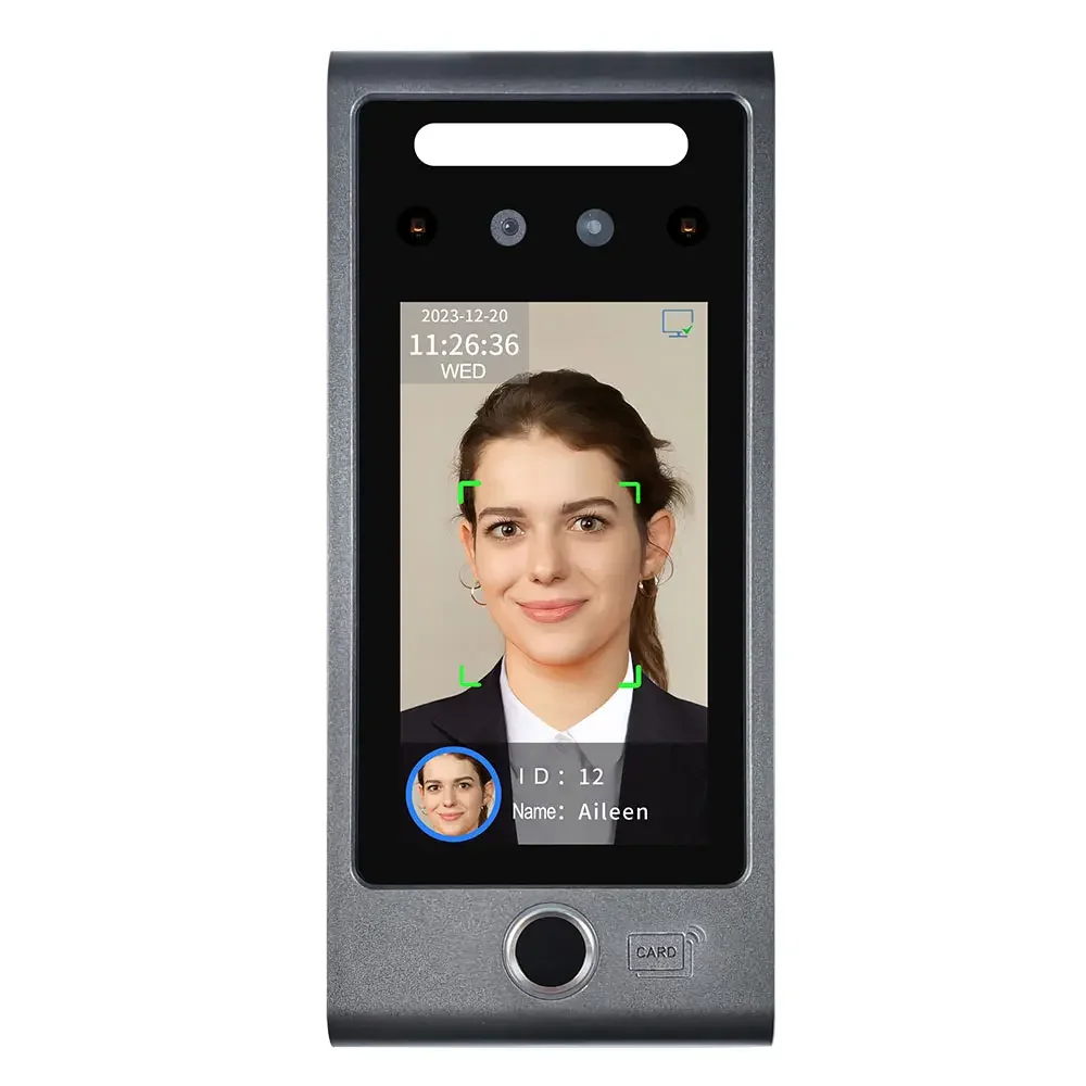 

Биометрический аппарат учета рабочего времени Система контроля доступа распознавания лиц Машины учета рабочего времени с TCP/IP RS485 Бесплатный SDK