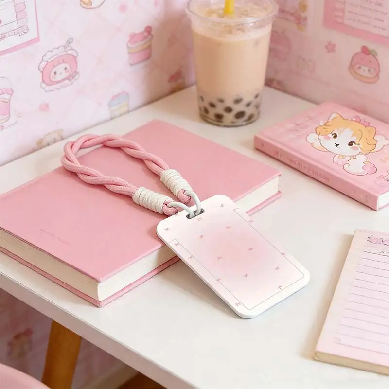 Cards Cover for Credential Badge Holder Kpop Photocard Holder Pendant Keychain Student Bus/Meal Card Protection Case